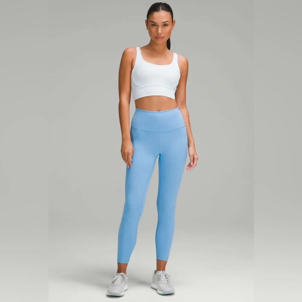 NWOT Lululemon Wunder Train High-Rise Tight with Pockets 25" Aero Blue - Picture 2 of 10
